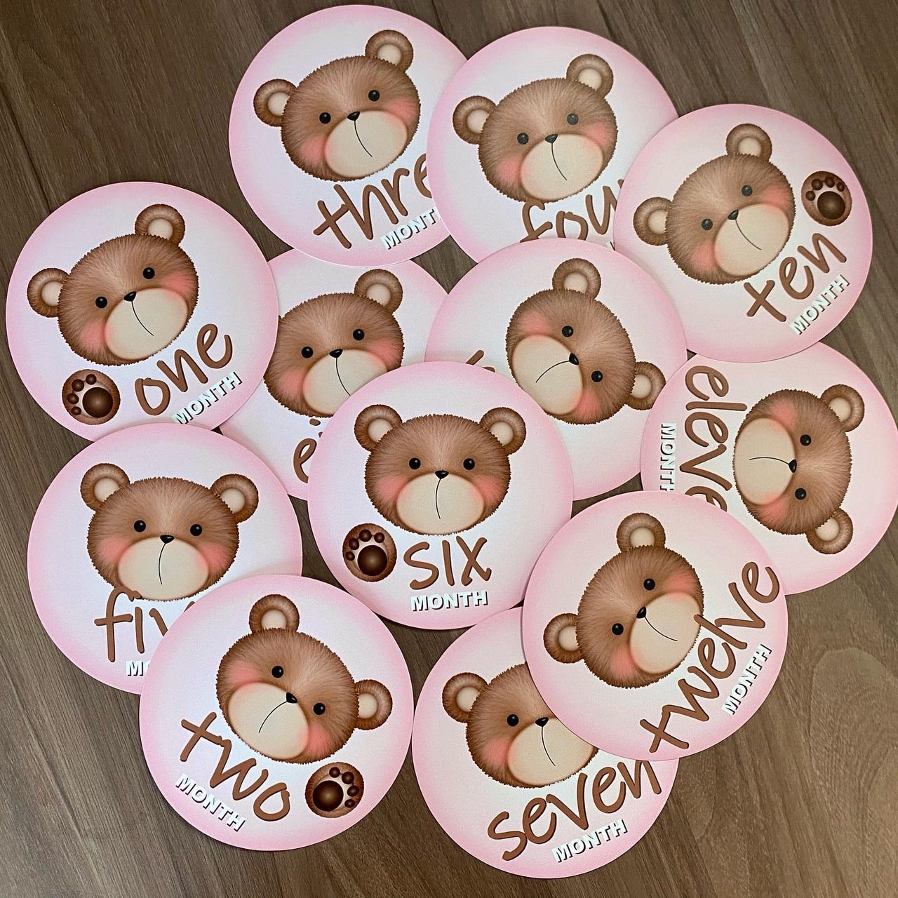 Yummy Bear Milestone Stickers