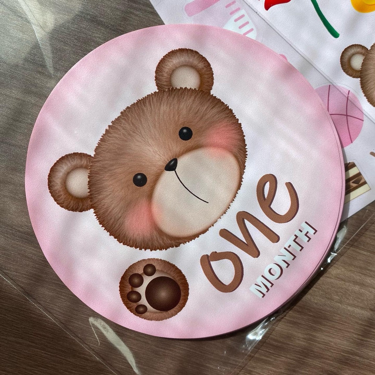 Yummy Bear Milestone Stickers