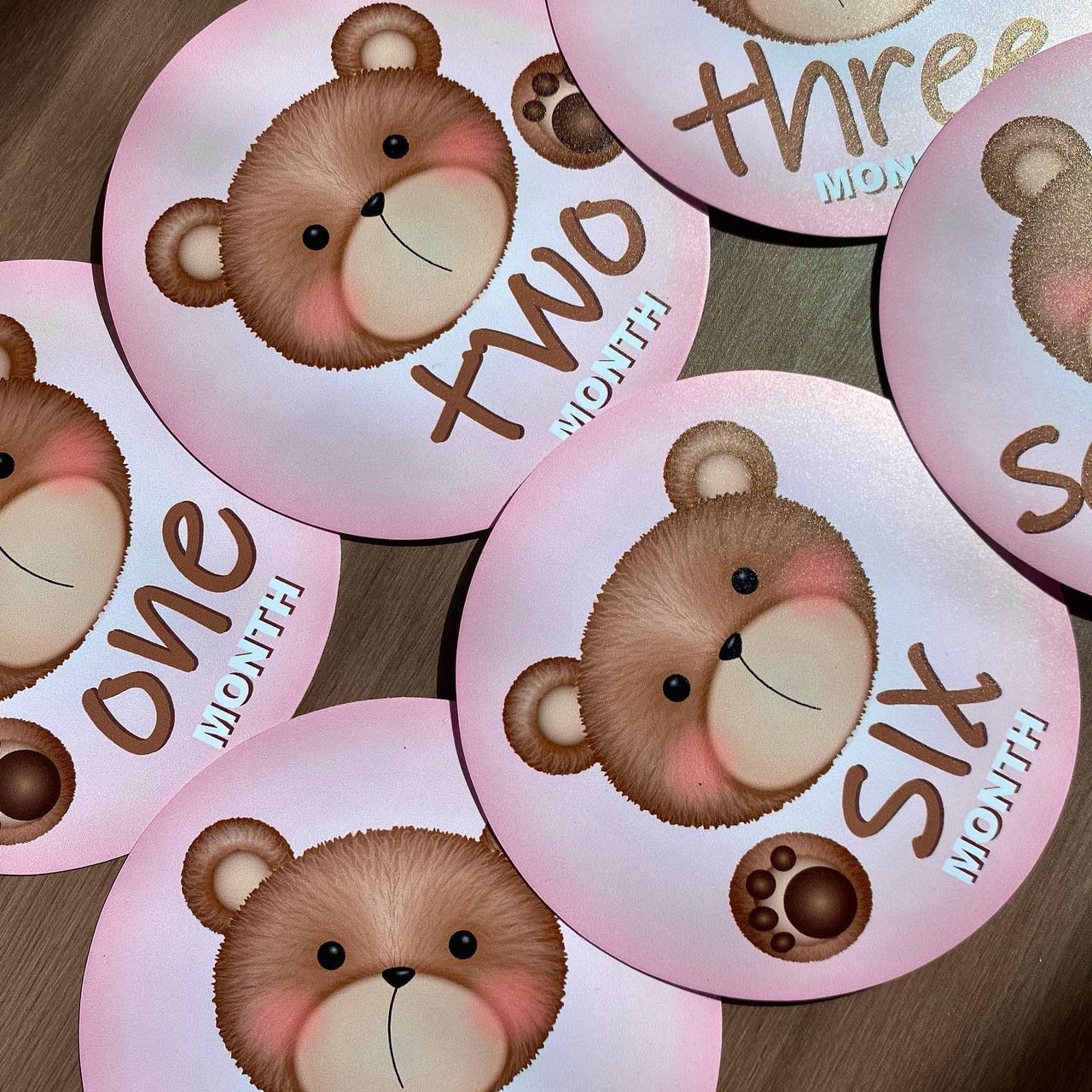 Yummy Bear Milestone Stickers