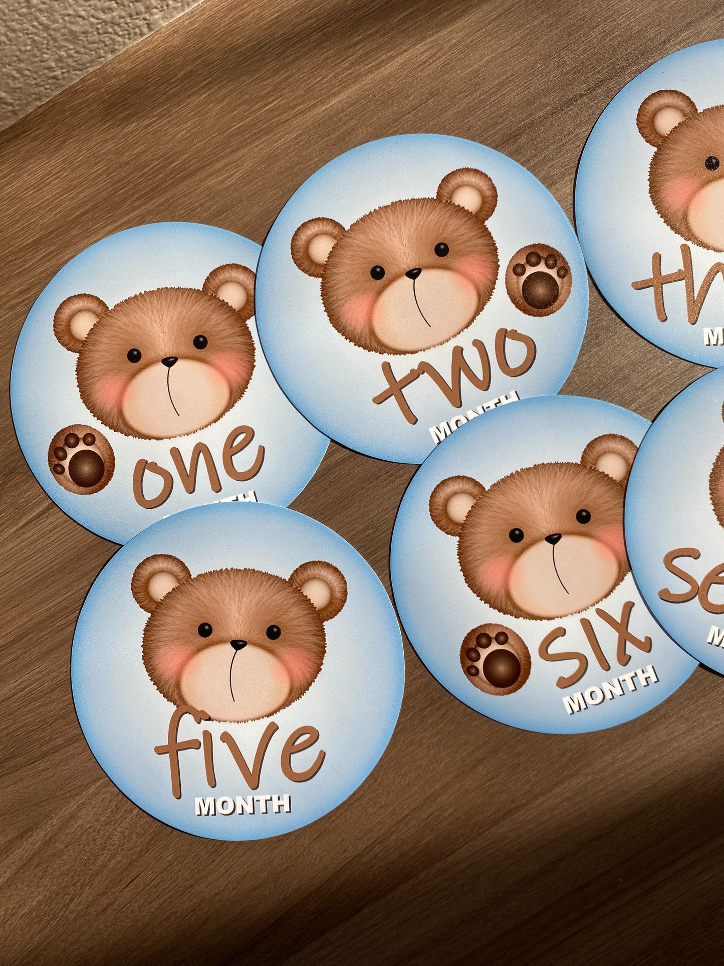 Yummy Bear Milestone Stickers